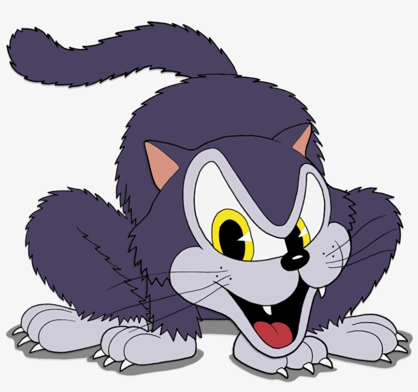 Cat Meow - Cuphead Cat, transparent png download