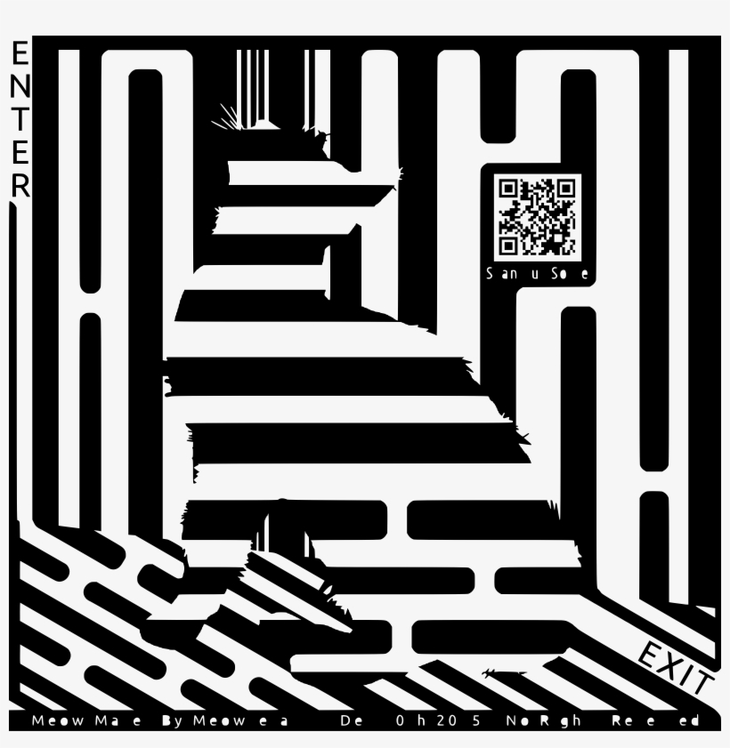 This Free Icons Png Design Of Meow Maze, transparent png download