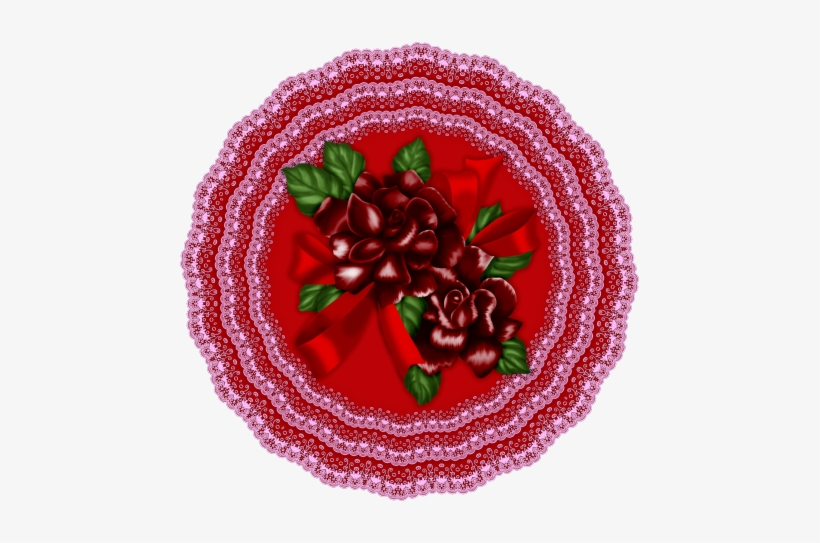 El Lace Doiley Red - .net, transparent png download