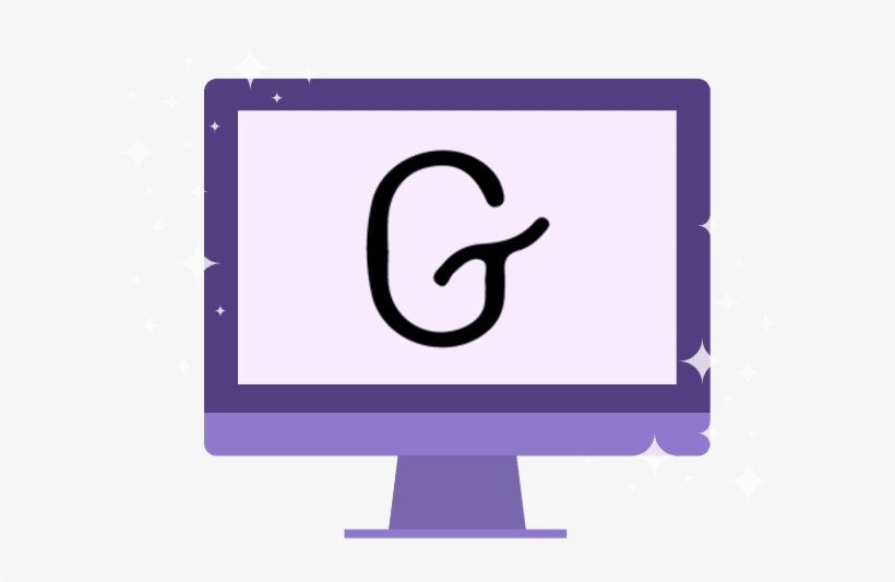 Icon Of Computer Screen With The Gutenberg "g", transparent png download