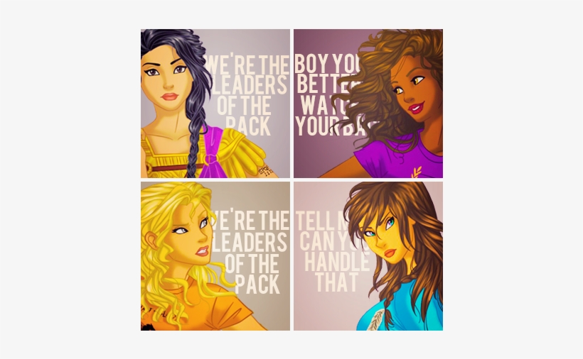 Yup My Fav Girls - Heroes Of Olympus Girls, transparent png download