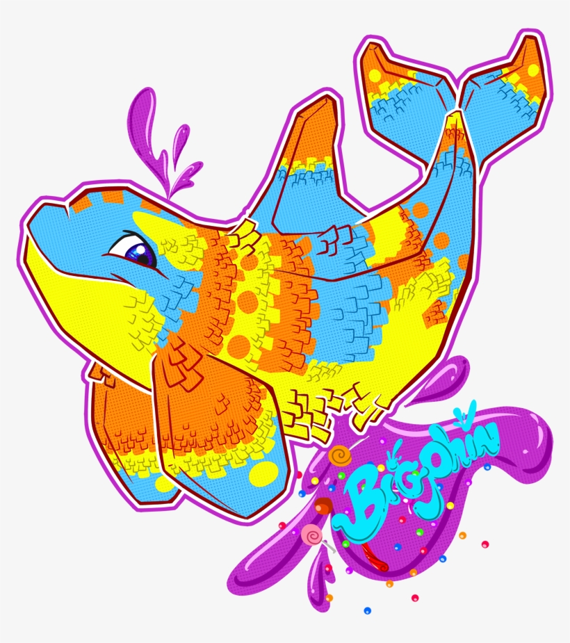 [com] Bigphin Pinata Badge, transparent png download