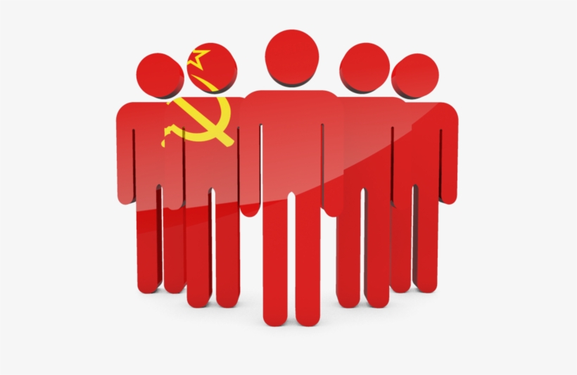 Illustration Of Flag Of Soviet Union - Democratic Republic, transparent png download
