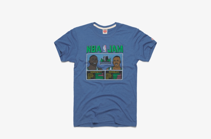 Nba Jam Minnesota Timberwolves Retro Basketball Video - - Black X Large, transparent png download