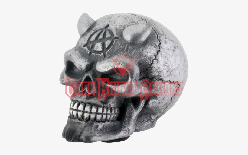 Chrome Devil Skull Shifter Knob - Chrome Devil Satin Skeleton Skull Car Shifter Shift, transparent png download