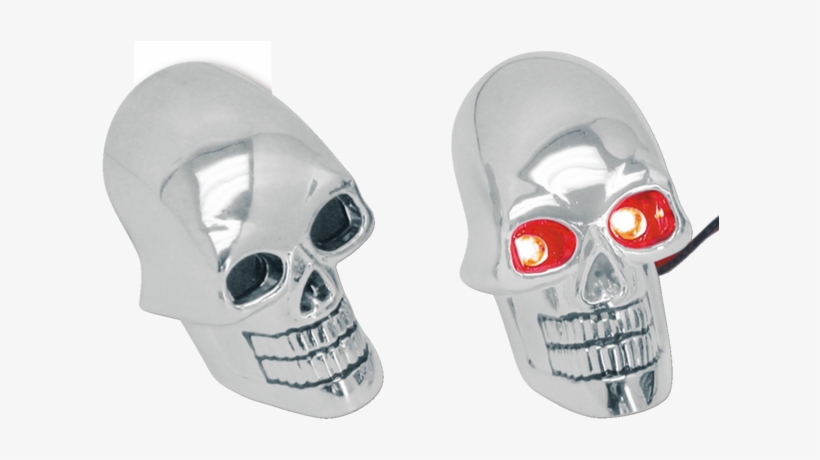 Detailed, 3 Dimensional Design With A Chrome Finish - Zodiac Skull Marker Lights, transparent png download