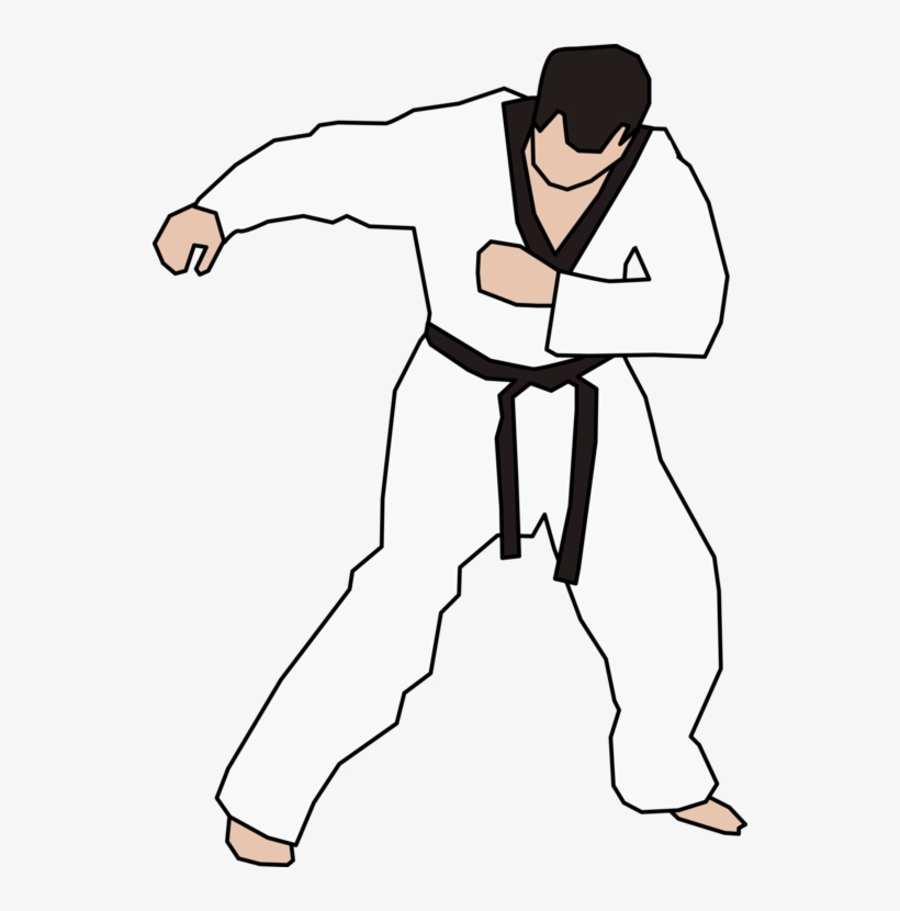 Taekwondo Karate Martial Arts Computer Icons Eighth - Sort Bælte Karate, transparent png download
