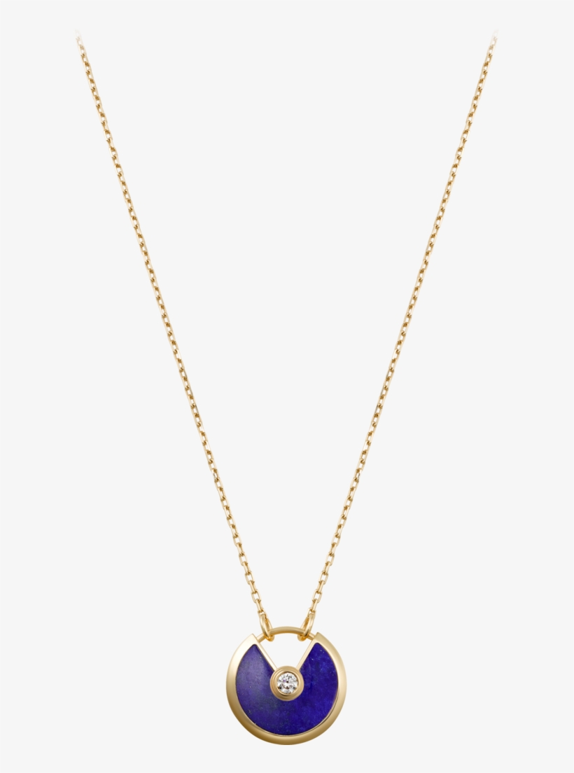 Amulette De Cartier Necklaceyellow Gold, Lapis Lazuli, - Cartier Amulette, transparent png download
