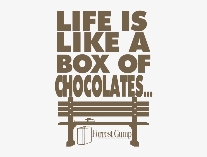 Forrest Gump Life Youth T Shirt - T Shirts Forrest Gump, transparent png download