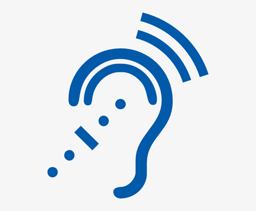 Free Icons Png - Ear Clipart Blue, transparent png download