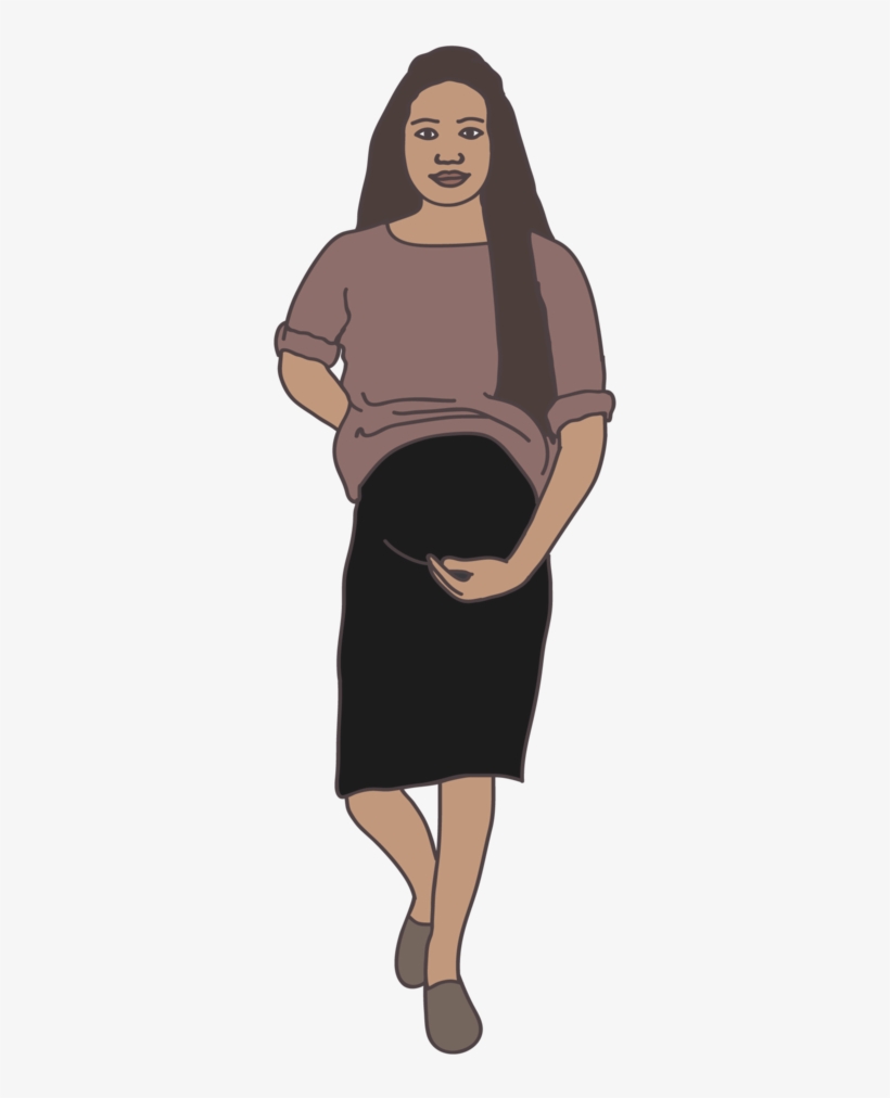 6 Pregnant People Illustration Set • Basic Use, transparent png download