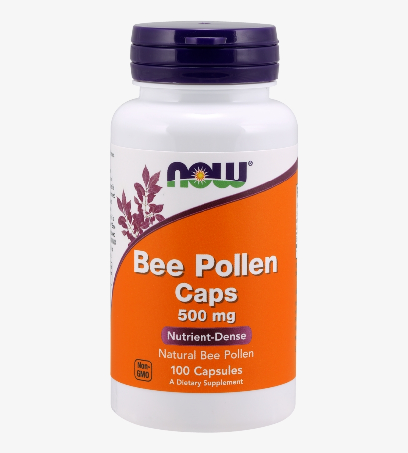 Bee Pollen 500 Mg Capsules - Now D-mannose - 500mg, transparent png download
