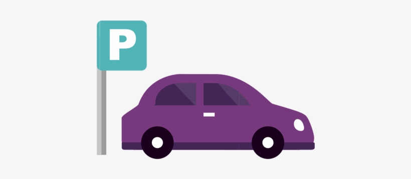 Airport Parking - Park Car Flat Icon, transparent png download