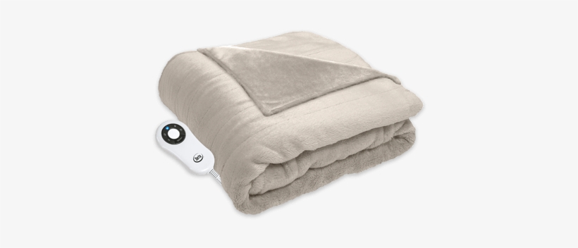 Product - Serta Silky Plush Blanket Sand - 851141, transparent png download