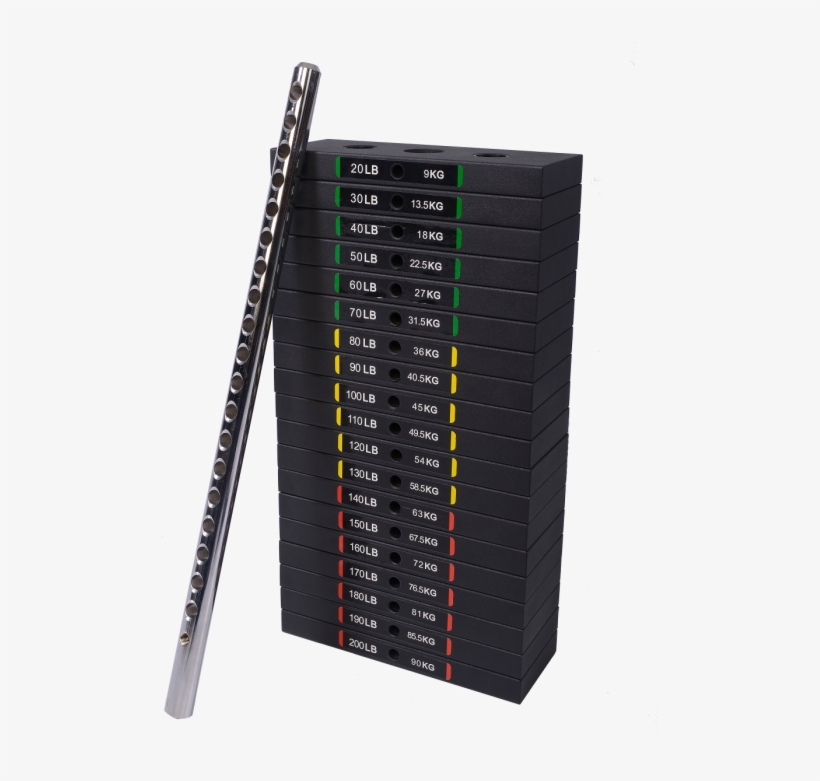 Powertec 190lbs Weight Stack Upgrade, transparent png download