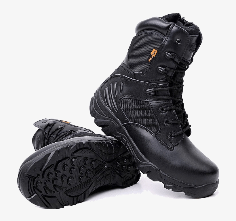 Combat Boots - Blxck - Delta Shoes Black, transparent png download