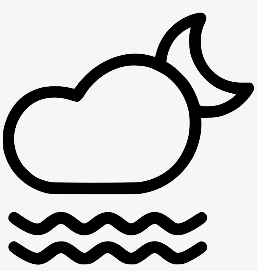 Fog Foggy Mist Cloud Night Moon Comments - Cloud Night Icon, transparent png download