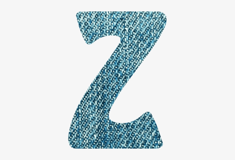 Click To See Printable Version Of Denim Letter Z Paper - Letter, transparent png download