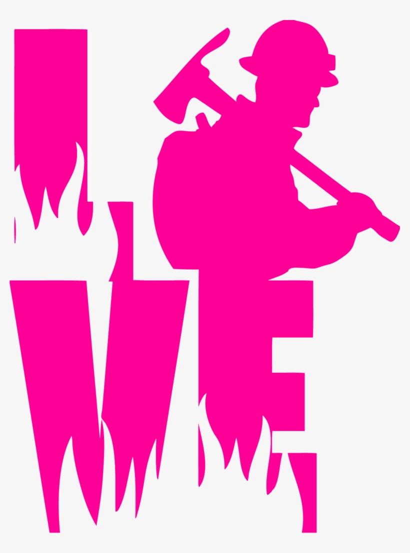 Love A Wildland Fire Fighter Decal For Wildland Firefighter - Wildland Firefighter Baby Onesie, transparent png download