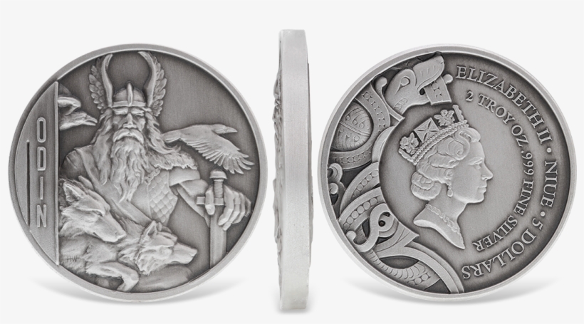Odin Silver Coins - Nordic Coin, transparent png download