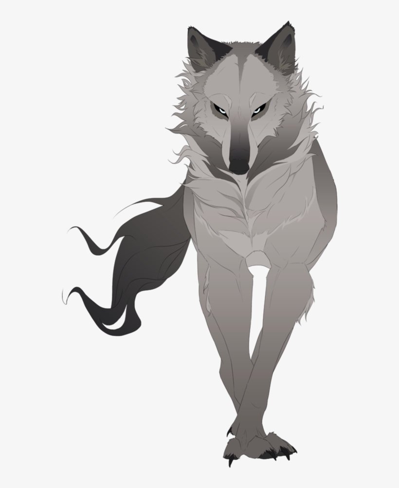 El Ángel De Las Aus Animales Pinterest Art Wolf And - Drawn Anime Wolves, transparent png download