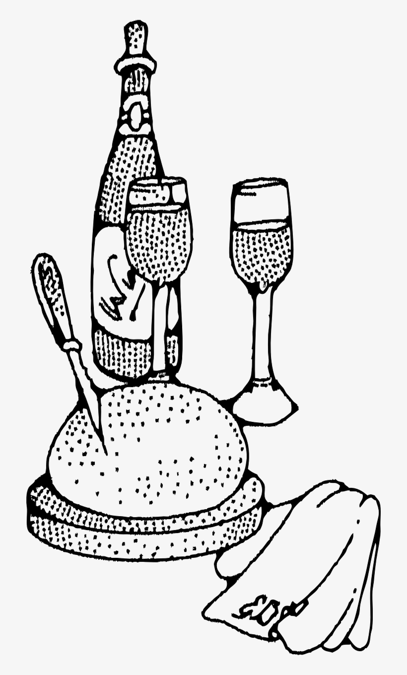 Italian Food Clip Art Black And White Free, transparent png download