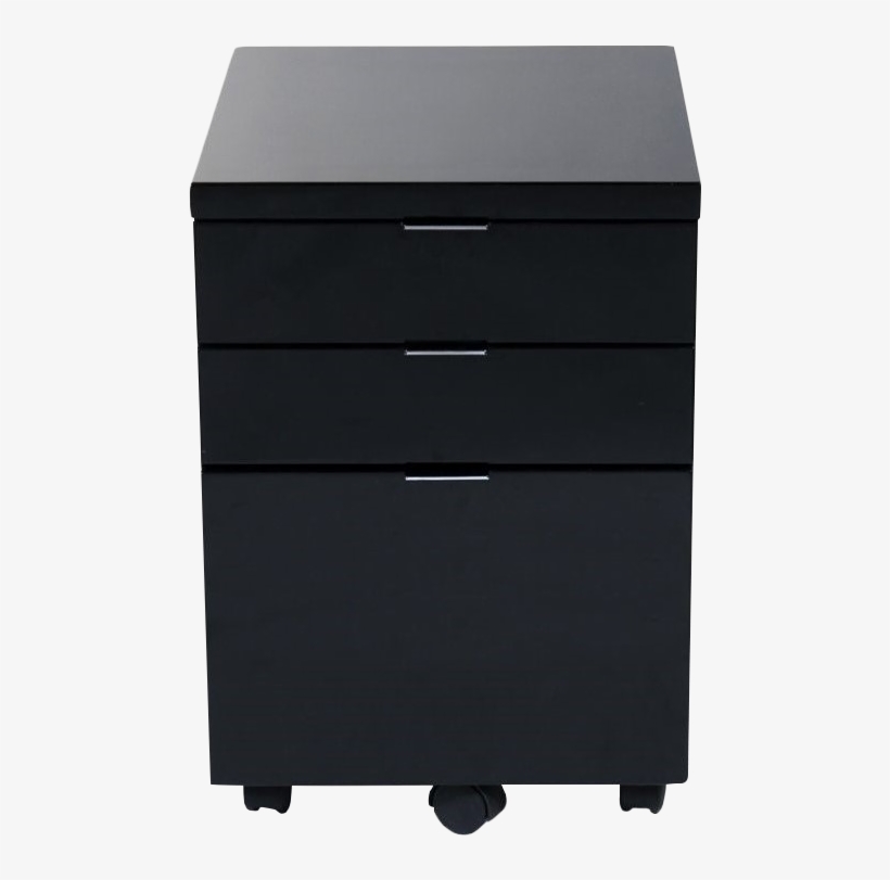 Eurostyle Giorgia 3 Drawer File Cabinet In Black - Wade Logan Mcgrady 3 Drawer Mobile Backert Filing Cabinet, transparent png download