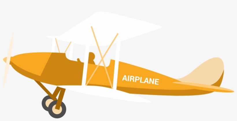 Airplane With Flag Png, transparent png download