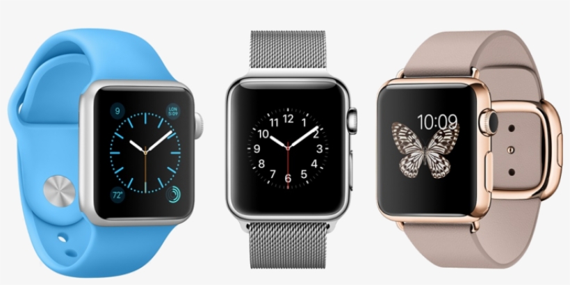 Watch - Apple Watch Strap - Brushed Stainless Steel Wrist Band, transparent png download