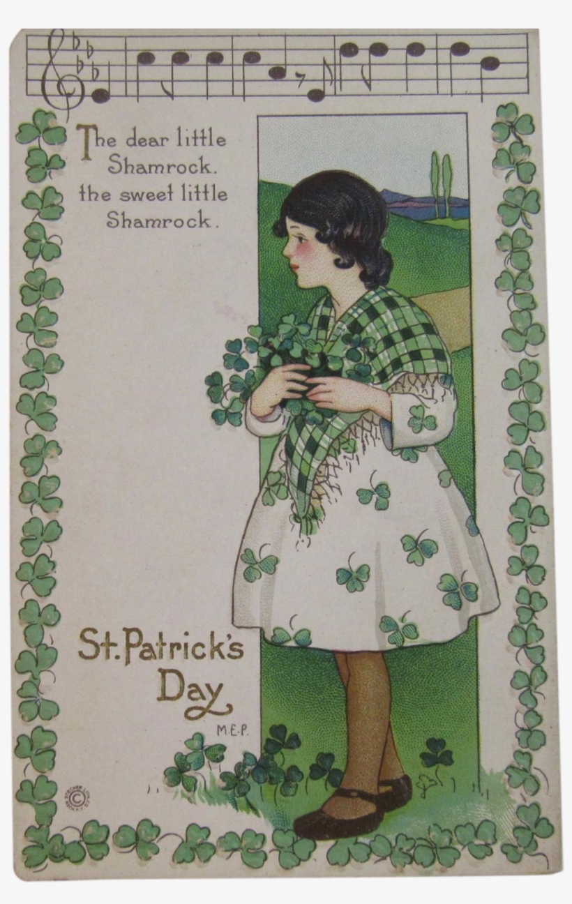 Patrick's Day Postcard Music Song Lyrics Margaret Evans - Saint Patrick, transparent png download