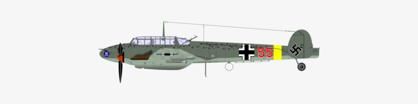 Messerschmitt Bf 109 Messerschmitt Bf 110 Airplane - Messerschmitt Bf Png, transparent png download
