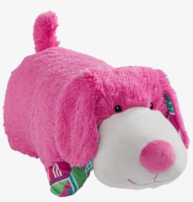 Colorful Pink Puppy Pillow Pet - Transparent Doy Toy, transparent png download