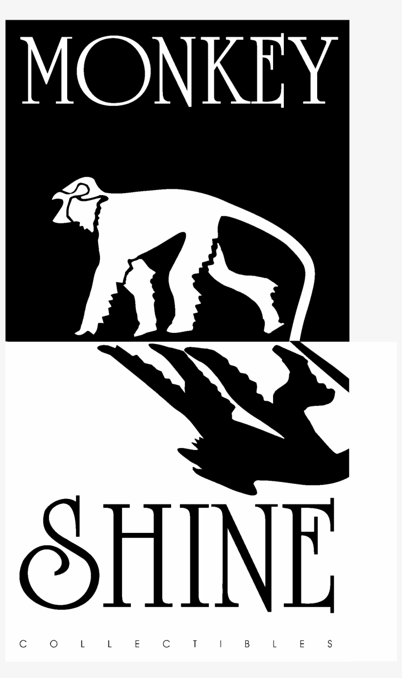 Monkey Shine Logo Black And White - Monkey, transparent png download