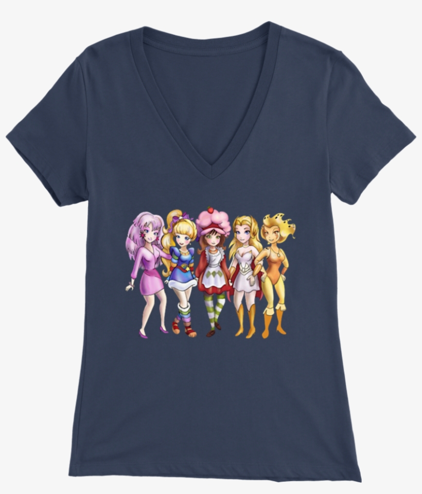 Jem, Rainbow Brite, And Strawberry Shortcake T-shirt - Shirt, transparent png download