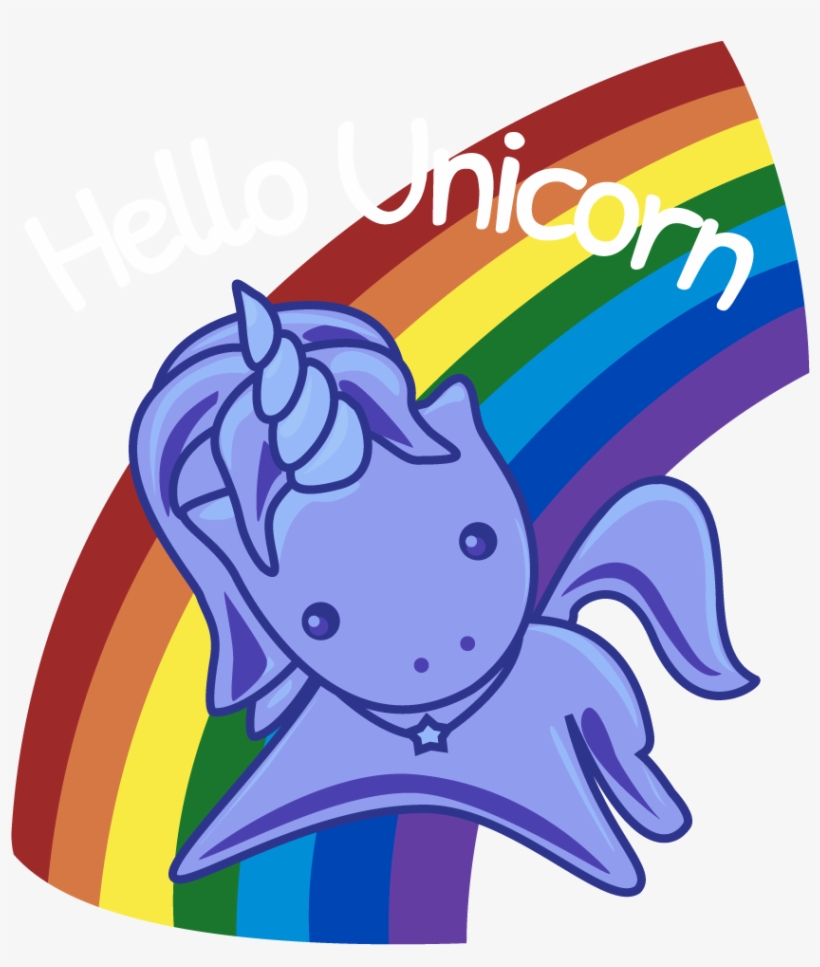 So I've Made A Vector With The "hello Unicorn" Stamp - Altered Carbon Unicorn Backpack, transparent png download