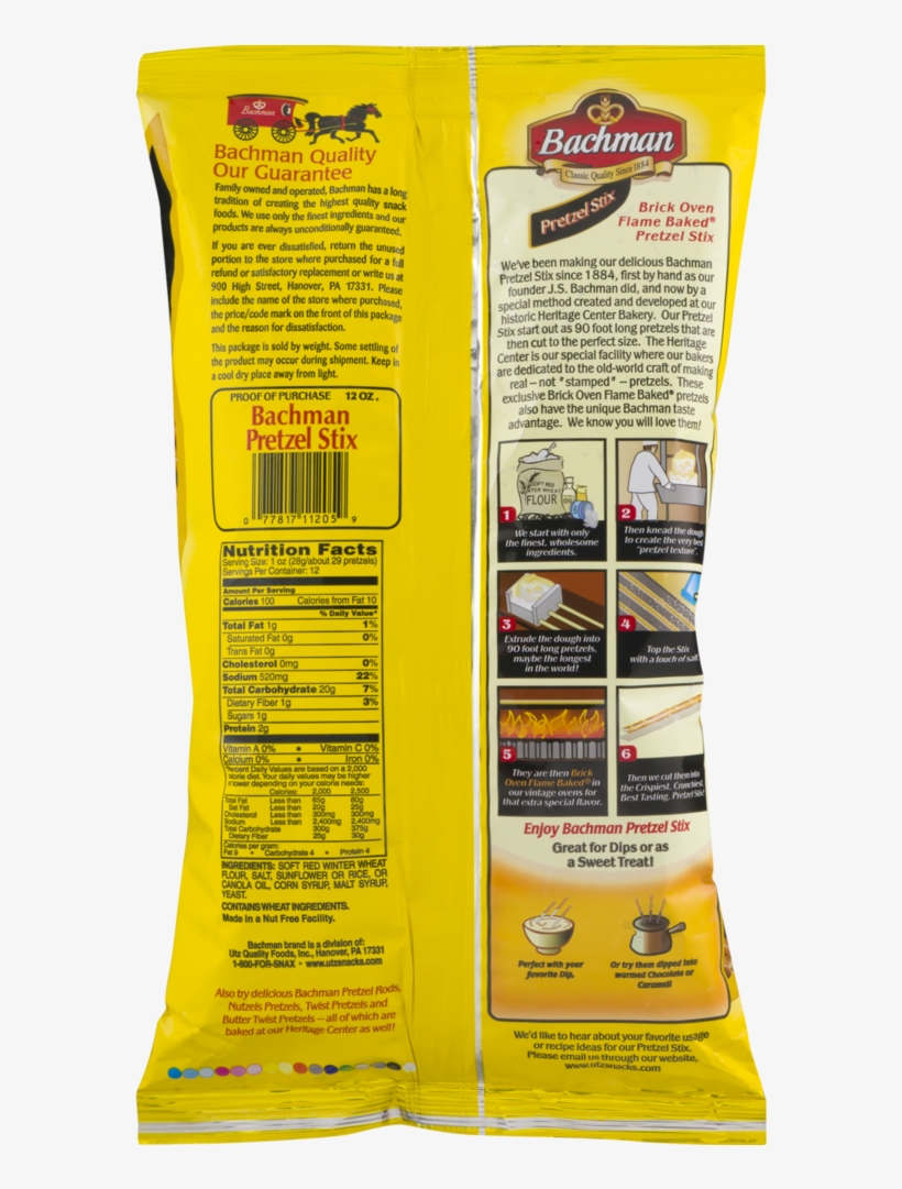 Bachman Pretzels, Stix - Pretzel, transparent png download