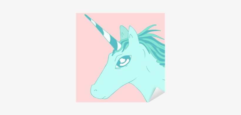 Cartoon Magic Unicorn Vector Illustration, Hand Drawn - Comics, transparent png download