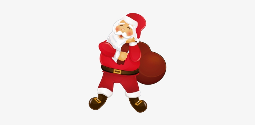 Cute Retro Santa Claus Christmas Gift Gold Cufflinks,, transparent png download