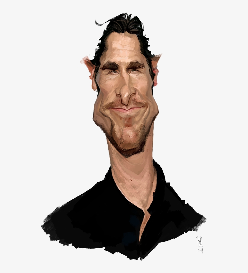 Christian Bale Png Image - Caricatures Of Alberto Russo, transparent png download