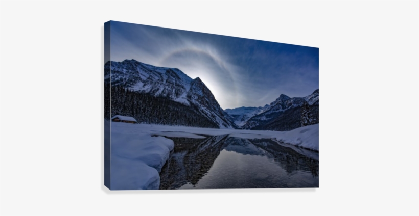 Sun Flare Canvas Print - Lake Louise, transparent png download