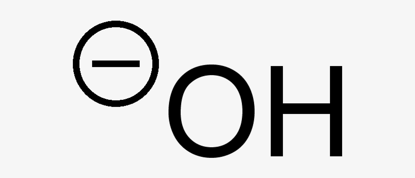 Hydroxide Circled Charge Oh 2d - O Hydroxyacetophenone, transparent png download