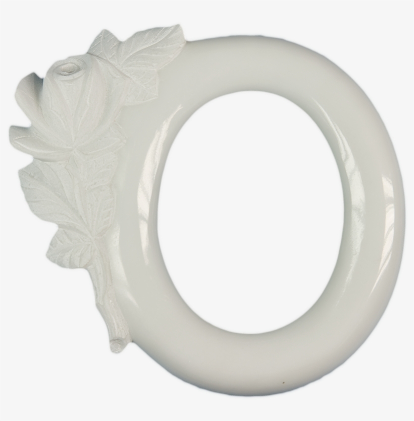 Oval Frame With Rose - Picture Frame, transparent png download