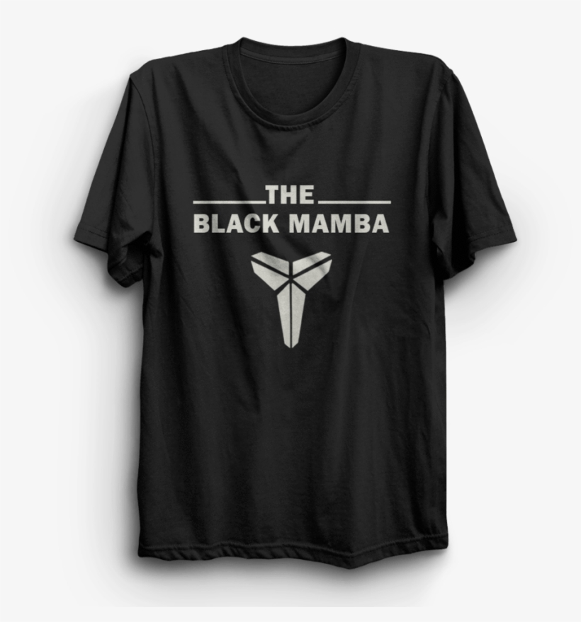 Black Mamba Black Half Sleeves T-shirt - T-shirt, transparent png download