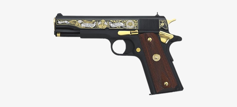 Arma De Ouro - Colt 1911 Texas Ranger, transparent png download