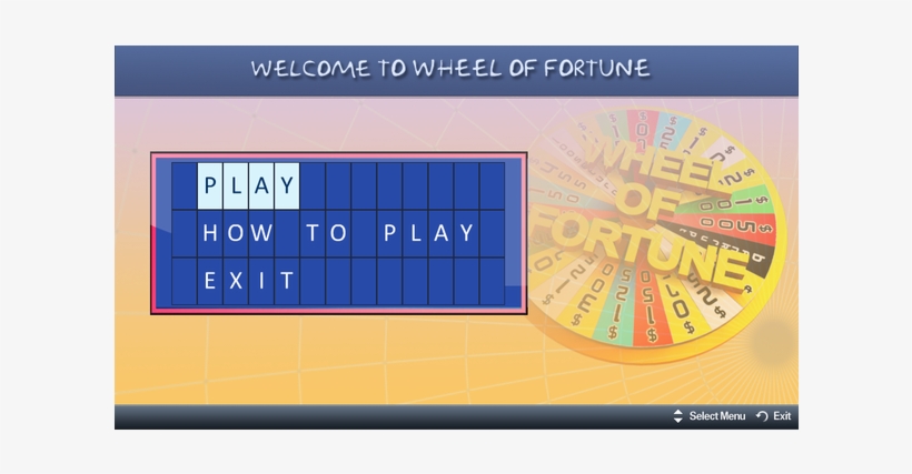 This Is A Retro Game, Called Wheel Of Fortune - Diagram, transparent png download