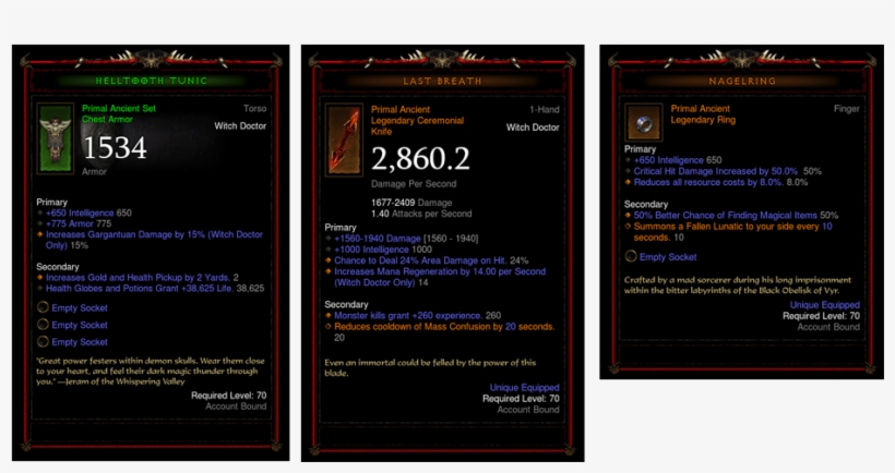 Diablo Fans 250 Primallb - Diablo Iii, transparent png download