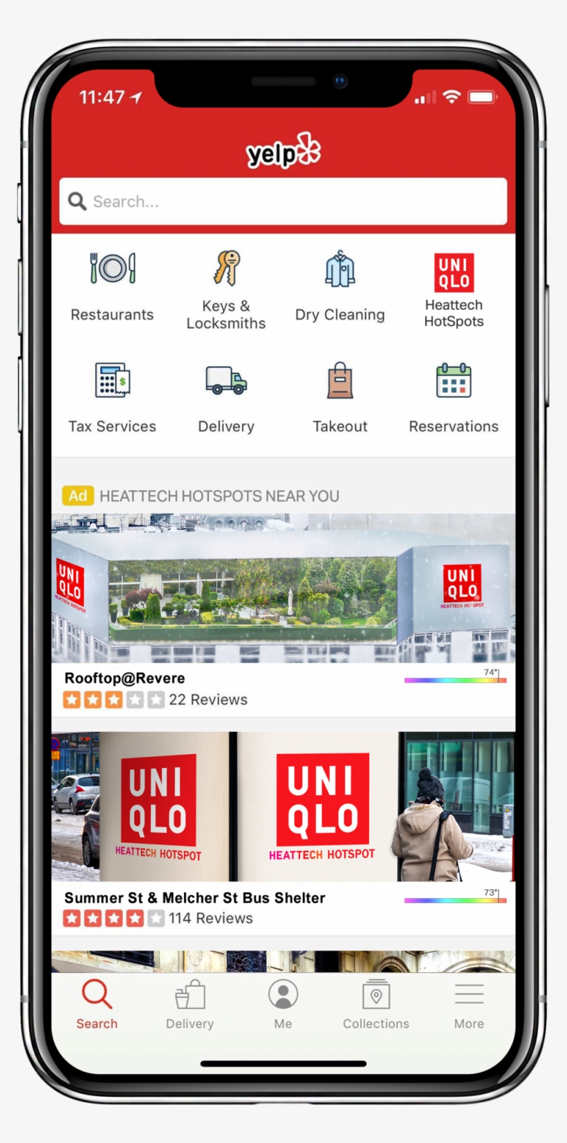 Uniqlo Will Also Create A Sponsored Yelp Category That, transparent png download
