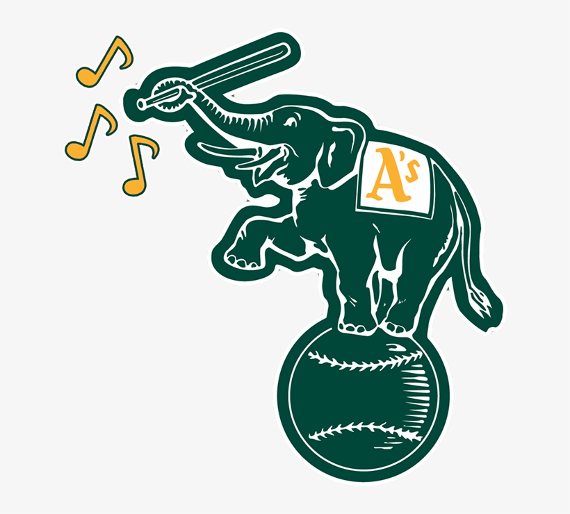 Oakland A's Walk Up Music - Oakland Athletics Logo Elephant, transparent png download