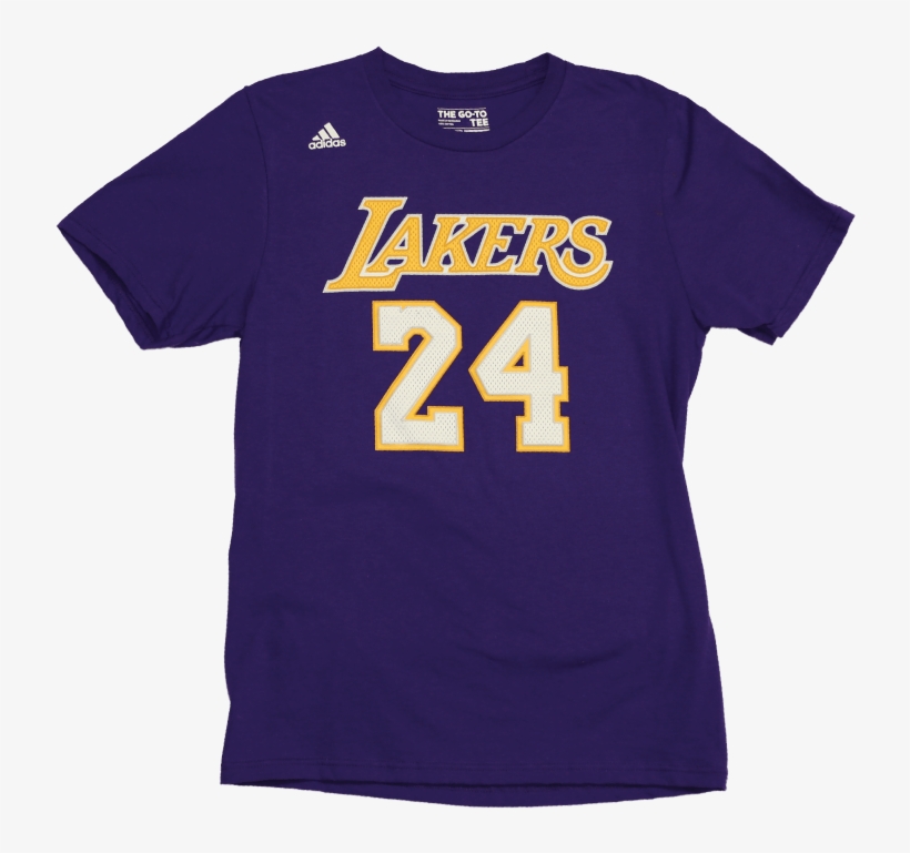 Kobe Bryant Los Angeles Lakers T-shirt Front - Adidas Swingman Los Angeles Lakers L, transparent png download
