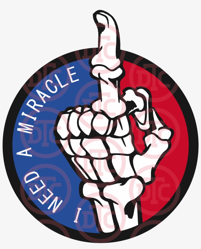 "i Need A Miracle" Graphic By Yours Truly Thinking - Hand, transparent png download